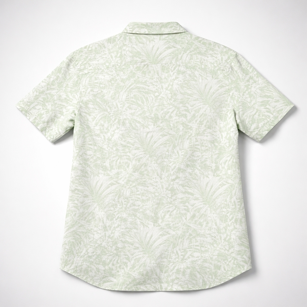 Columbia Men’s Short Sleeve Hawaiian Shirt – Tropical Print - Picture 3 of 8